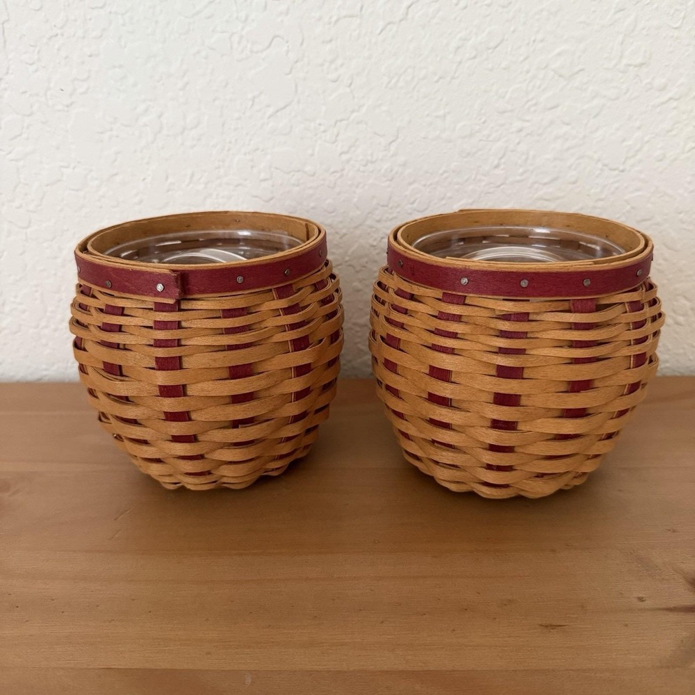 Longaberger 2005 Strawberry Canister Basket Plastic Canister Insert NO LIDS
